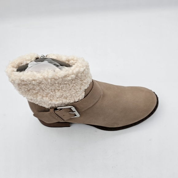 Gentle Souls by Kenneth Cole Womens Boot Best Slit Moto Cozy Mushroom 10 - Picture 9 of 11